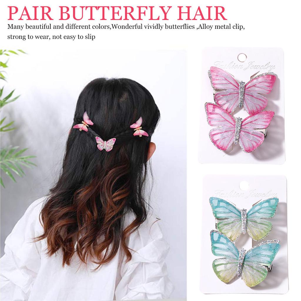 20PCS 8CM Butterfly Shaped Boutique With Fish Scale For Headbands NO CLIPS
