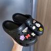 Hole shoes women's non-slip year new lazy beach bag head semi-cool slippers women's summer wear