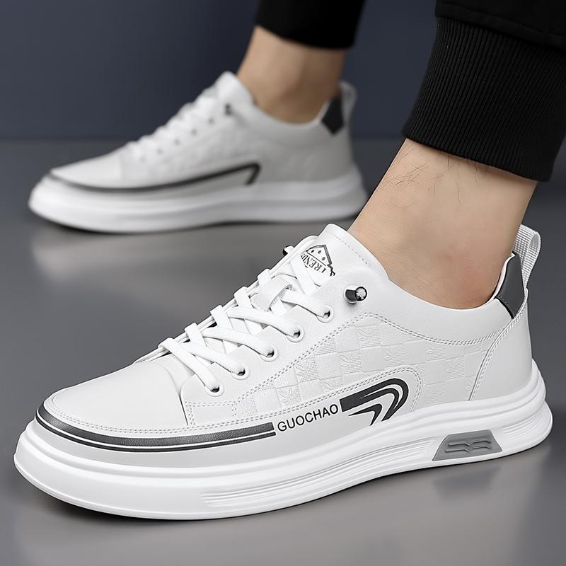 Fashion New Style Men Vulcanized Shoes Spring White Man Casual Shoes Popular Model Mans Sports Sneakers Leisure Walk Skateboard Footwear