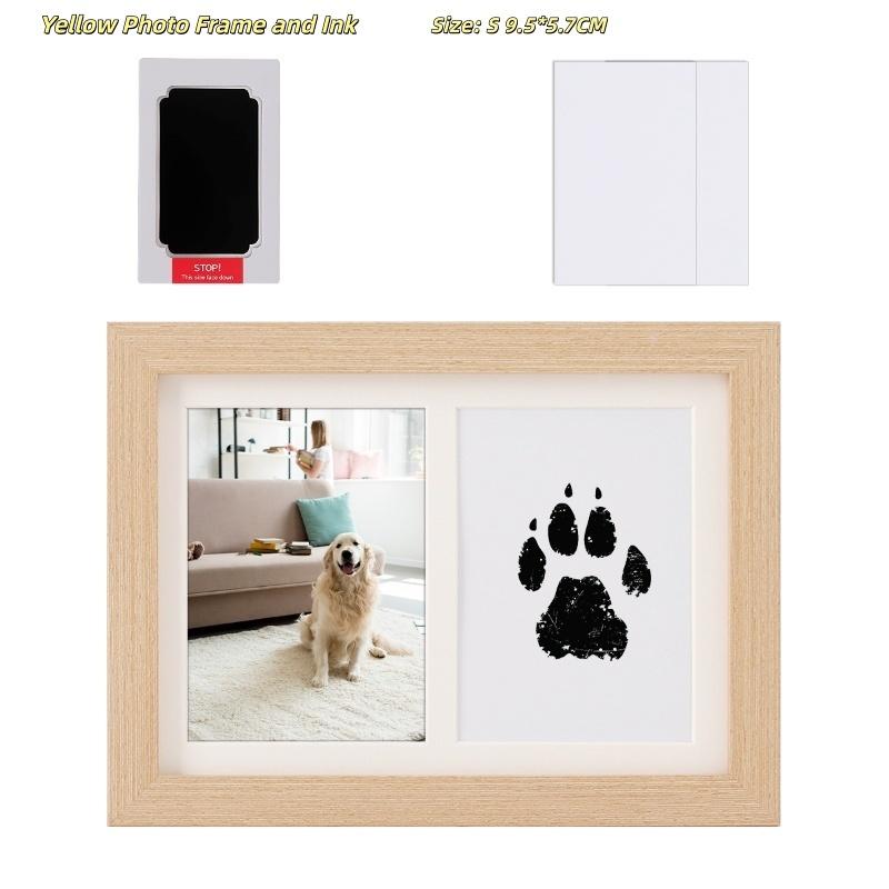 Inkless Cat Dog Paw Print Kit Pad Safe Non-toxic Baby Handprint Footprint Easy DIY Souvenir for Newborn Shower Pet Souvenir