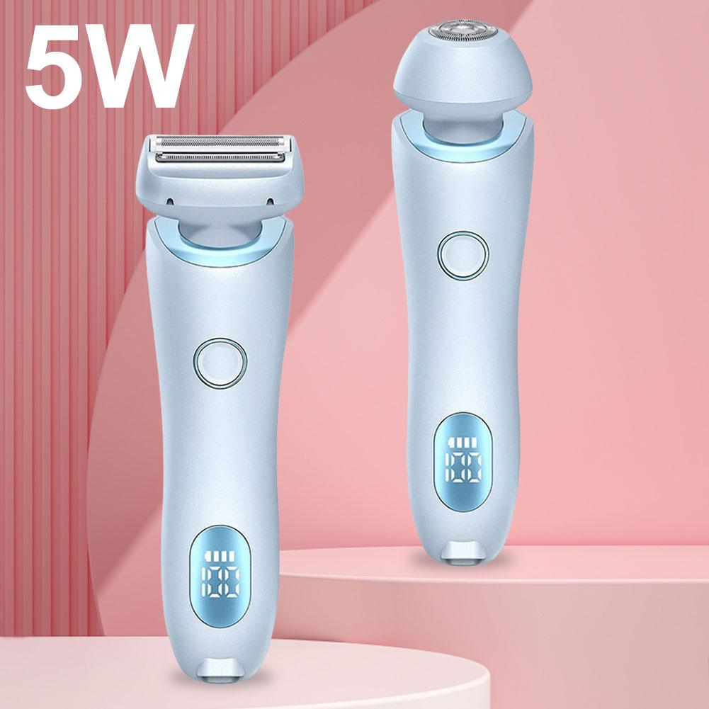 Bikini Trimmer for Women Waterproof Hair Groomer Rechargeable Pubic Hair Trimmer 2 In 1 for Pubic Legs Body Hair