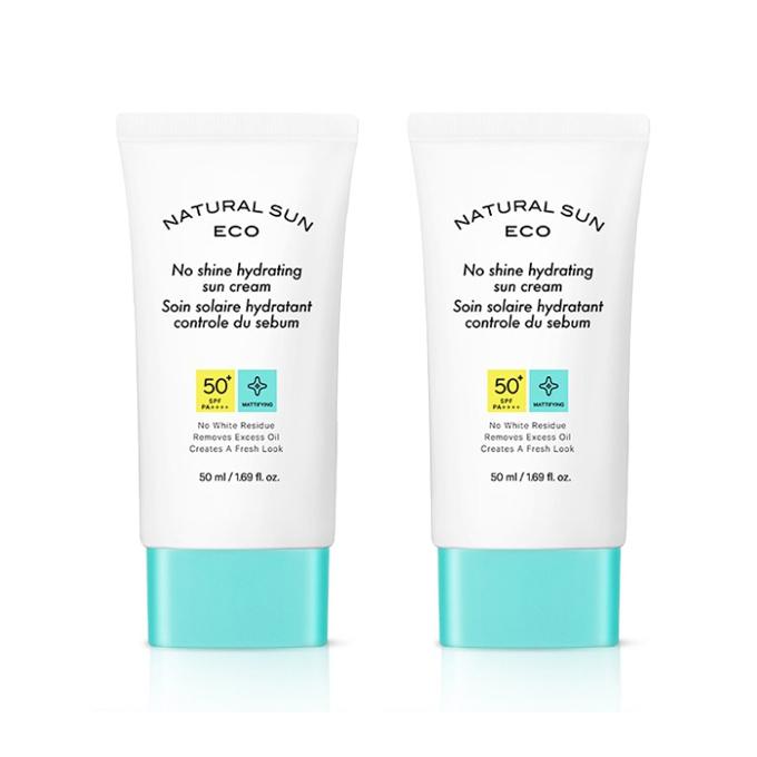 The Face Shop Natural Sun Eco No Shine Hydrating Sun Cream 50ml SPF50+ PA+++ (3 Options)