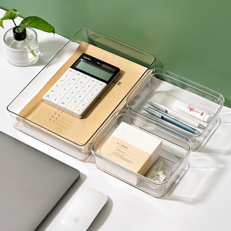 New Combined Storage Box Desktop Drawer Storage Home Organizer Box Cosmetics Lipstick Socks Bar Transparent Storage Basket