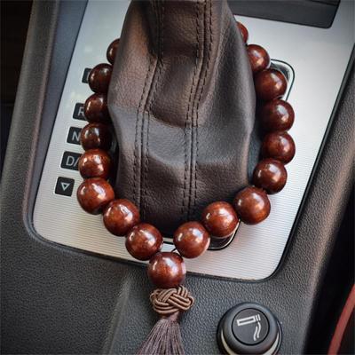 Car Pendant Universal Practical Wood Buddha Beads Car Interior Decoration Car Rearview Mirror Hanging Pendant Portable Non-toxic