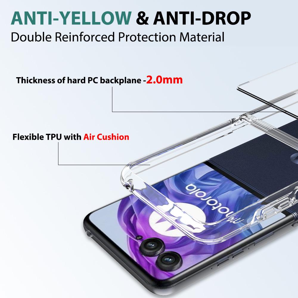 Clear Acrylic Case for Motorola Razr 60 Ultra, Razr 60, Razr 50