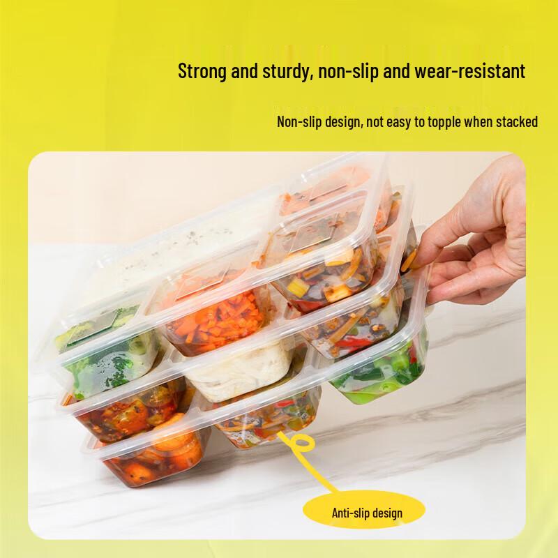 Einweg-Mahlzeitvorbereitungsbehälter mit 5 Fächern