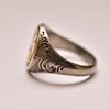 Golden Thunderbird Seal Tail Men's Retro Thai Silver Open Ring