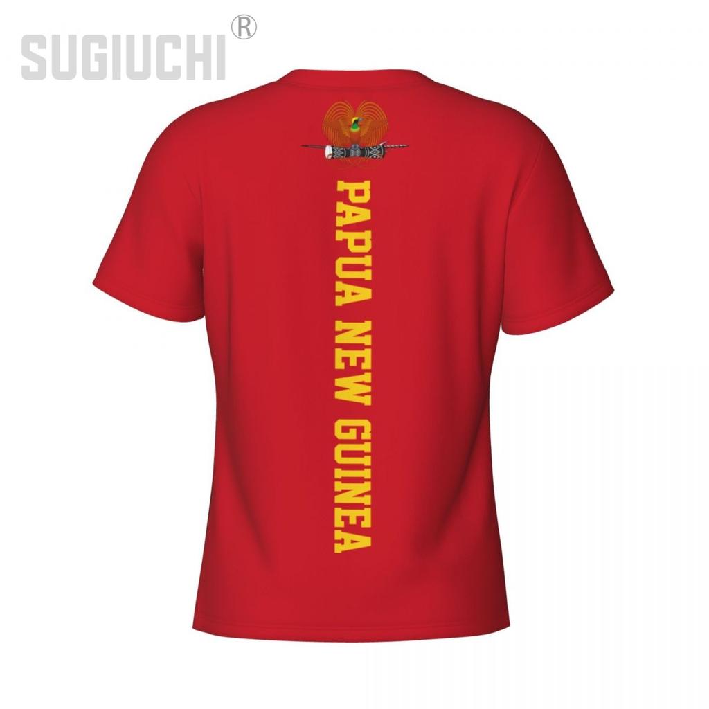 Papua Guinea Flag 3D Printed T-shirt Men's Sports Training Jersey Summer Football Fan Gift Patriotic Short Sleeved Shirt