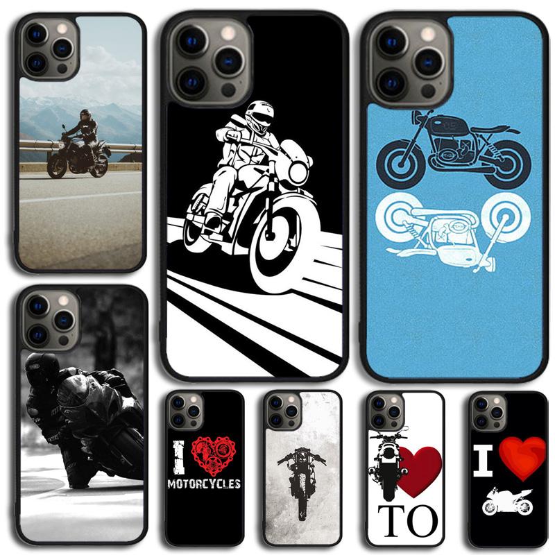 Motorcycle Heartbeat Phone Case For Apple iPhone 17 Air 11 Pro Max Plus SE2020 Coque For iPhone 17 Air 14 15 16 13 12 Max Cover