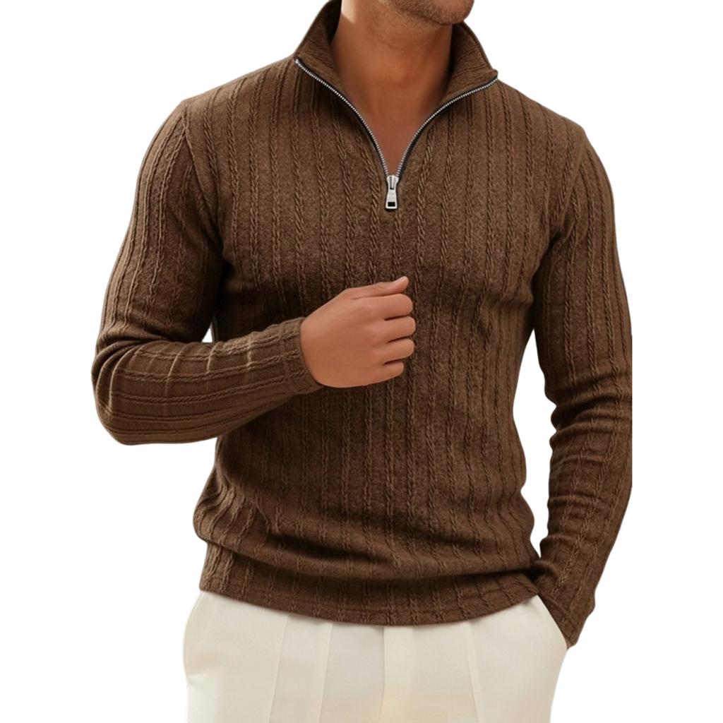 Herr Casual Halvdragkedja Långärmad Topp