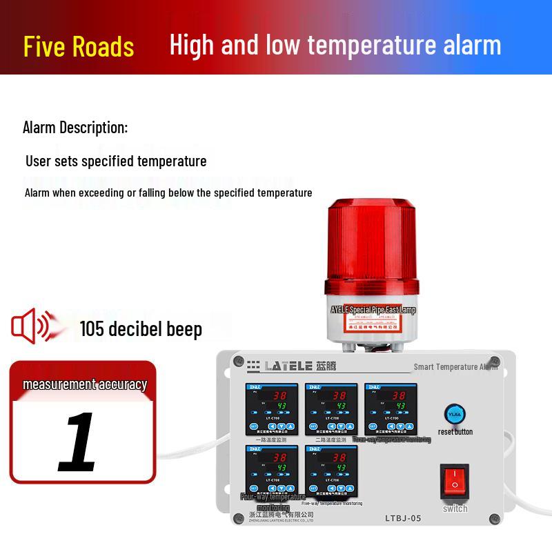 Room High/Low Temperature Alarm for Aquaculture and Oven