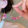 Monet Garden~ Colorful Stone Beaded Earrings Retro Bohemian Earrings Design Sense Niche Earrings Women