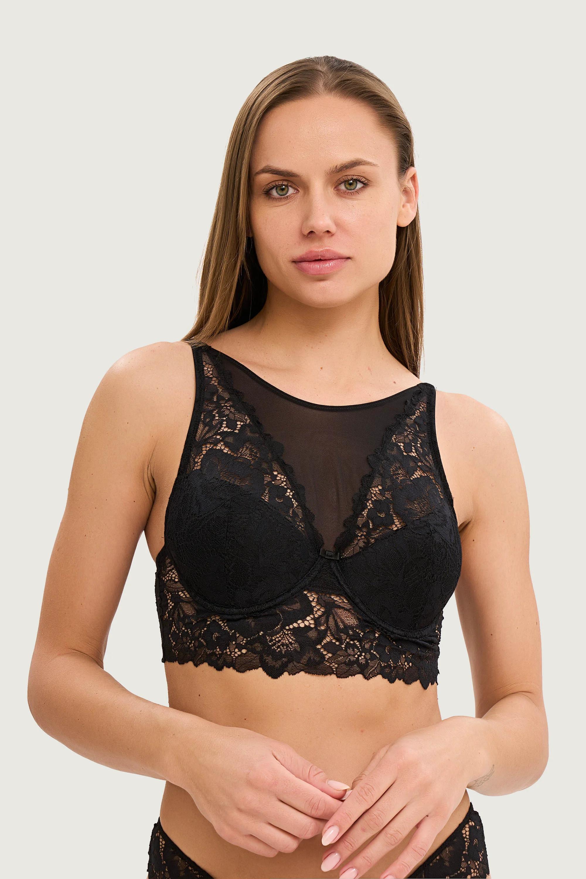 

Топ з ущільненою чашкою Lormar (85161) 75B прозорий колір чорний