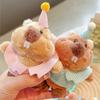 Clothes Groundhog Wearing Hats Cartoon Plush Keychain Daily Use Pendant Gifts