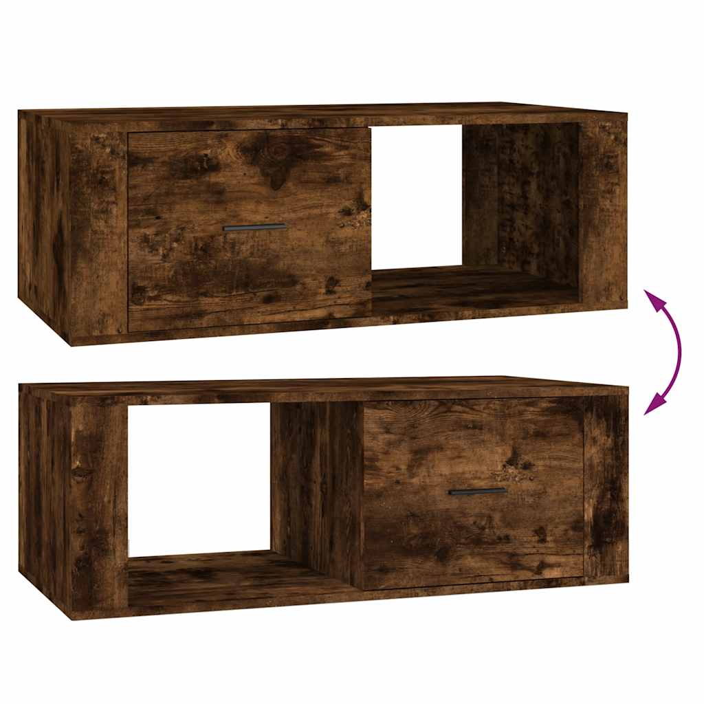 Coffee Table Smoked Oak 100x50.5x35 cm Particleboard
