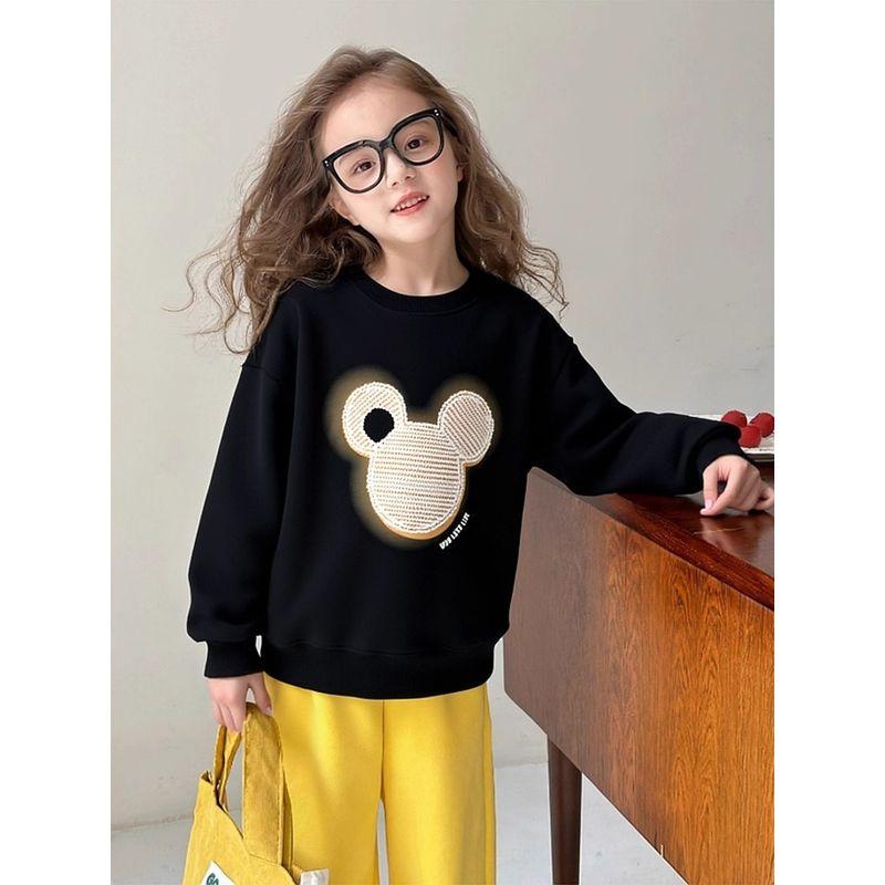 Brand Export Children's Clothing Autumn and Winter New Arrivals, Children's Fleece Sports Sweatshirt, Crew Neck Clothing for Older Boys and Girls