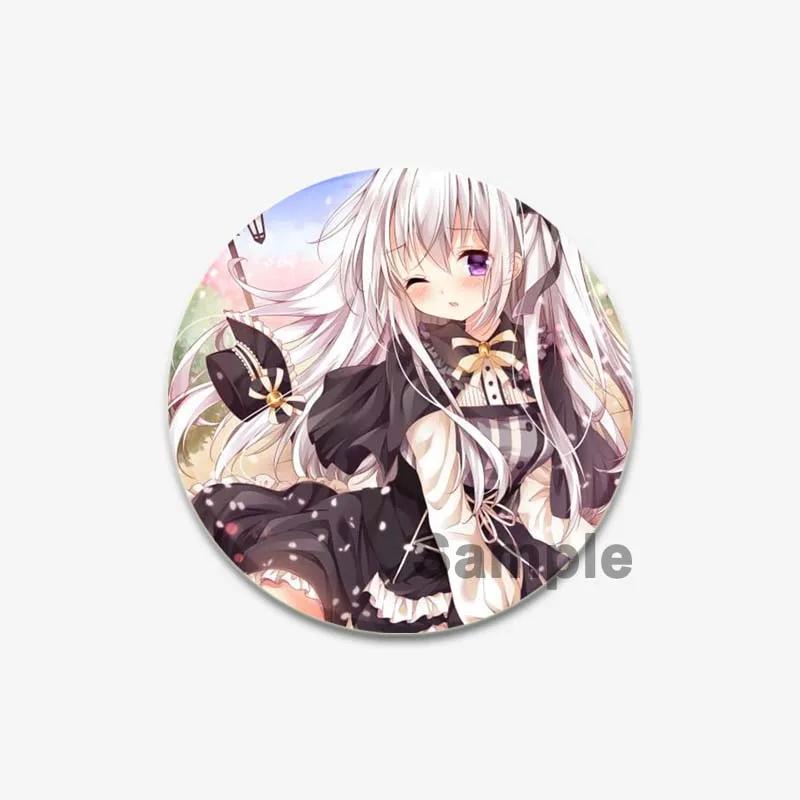 32/44/58mm Cute Cartoon Figure Miku Brooches Cosplay Singer Exquisit Badge for Collar Backpack Hat Accessory Handmade Pin Gift