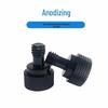 Aluminum Alloy 3/8" Microphone Stand Mic Clip Shockproof Adapter Screw