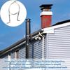 Chimney Pipe Wall Strap Split Ring Hanger Pipe Bracket Clamp for Winter Stove