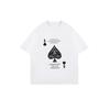 Oversized T Shirt Black Ace Of Spades Card Design With Motivational Quote Casual Streetwear For Women And Girls