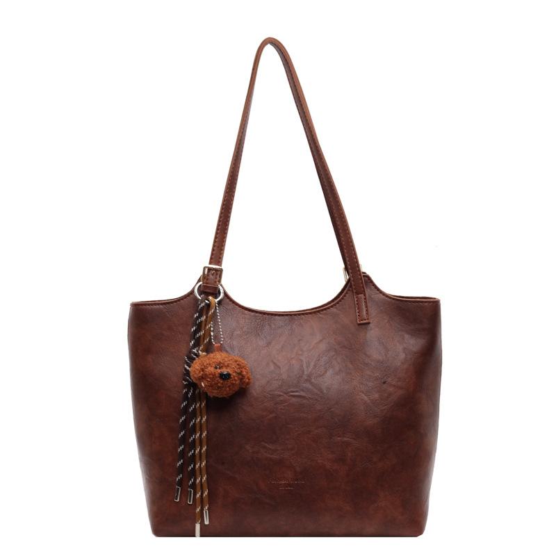 

Женская сумка через плечо, большая вместимость, сумка через плечо, сумка для путешественников коричневый