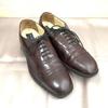 80s 90s Vintage Bostonian Size 9.5D B 27.0 27.5cm Semi Brogue Leather Shoes Dark Brown(USED)
