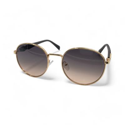 Stilvolle Damen-Sonnenbrille mit rundem Rahmen, modische Sonnenbrille für den Außenbereich, Strandurlaub