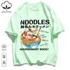 Delicious Pork Bone Lamian Noodles Unisex Retro T-Shirts Casual Cotton Tee O-Neck Fashion T-Shirt Loose Unisex Summer Basics Top