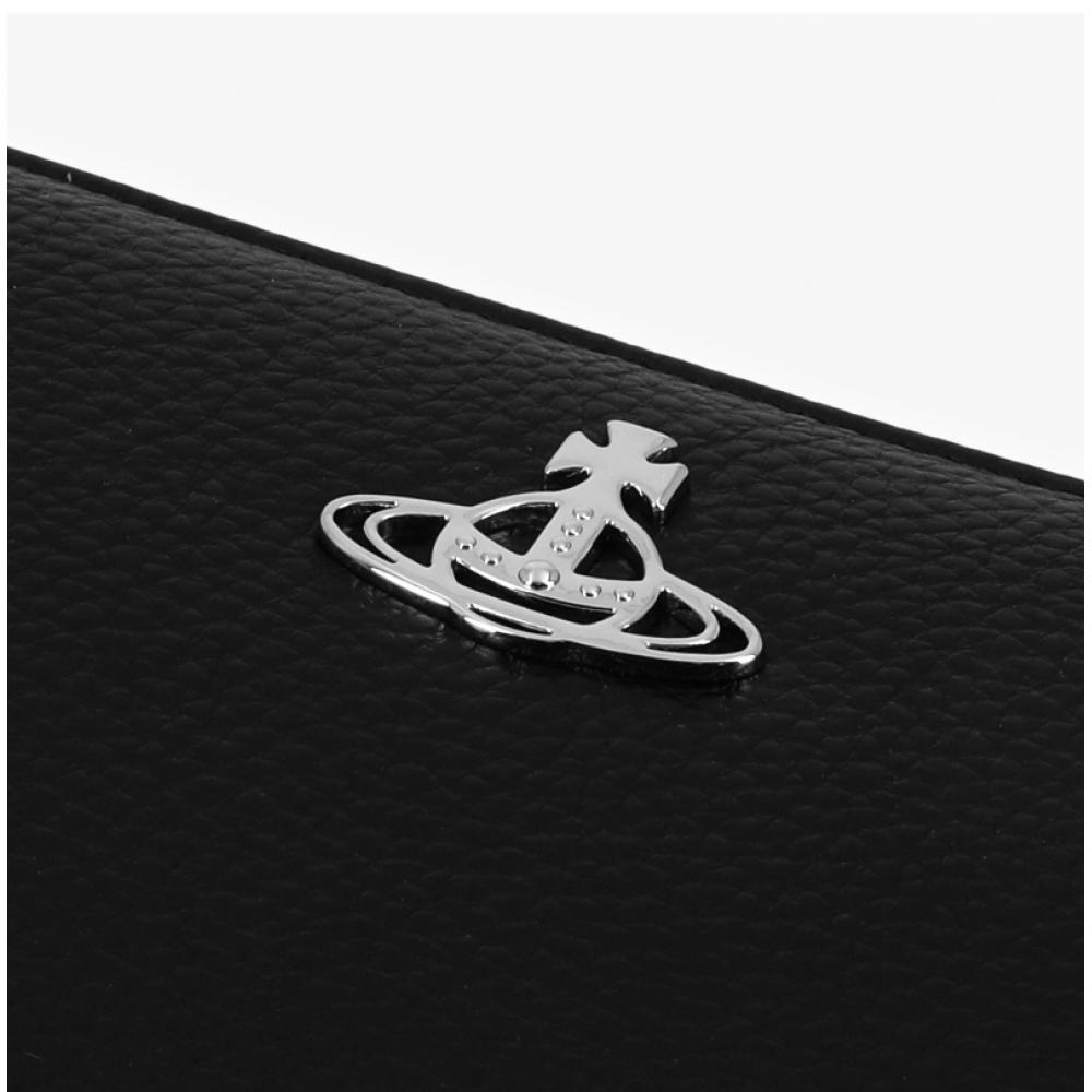 Vivienne Westwood 51060058w S000d N403 Vegan Bio Grön Kornig Dragkedja Runt Lång Plånbok