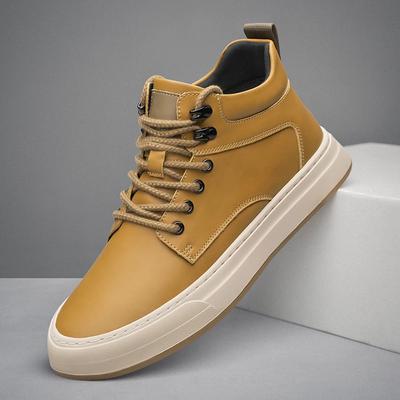 FashionNew Fashion Mens Outdoor Footwear Handmade Genuine Leather Male Ankle Boots Man Casual Leather Sneakers Non-Slip Men Basic Boots