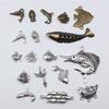 10pcs Fish Pendant Charms For Jewelry Making Antique Bronze Silver Color Pendants DIY Crafts Making Findings Handmade Jewelry