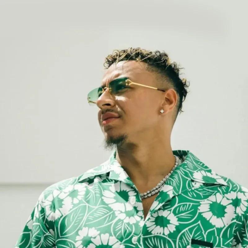 New Small Narrow Rimless Sunglasses Fashion Frameless Rectangle Tinted Lens Eyewear 90s Glasses designed for ladies Men