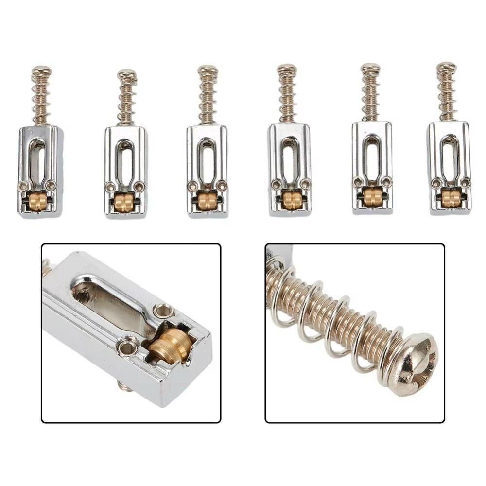 Adjustable Guitar Bridge Roller Saddles Replacement Bridge Tremolo Saddles  Guitar Parts