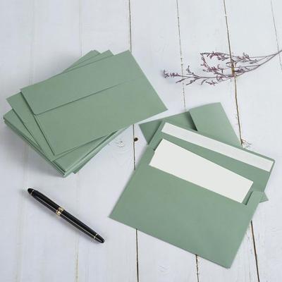 50Pcs A7 Envelopes Retro Style Invitations Wedding Greeting Cards Holder Letter Print 5x7 Invitation Envelopes