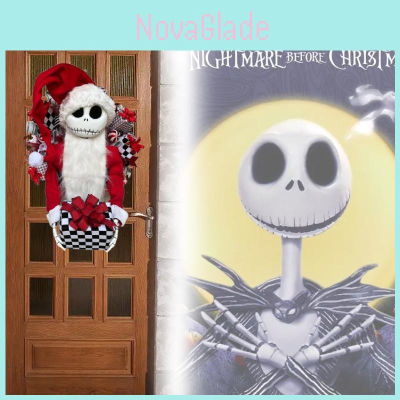 The Nightmare Before Christmas Holiday Decor Garland With Red Material For Celebrations