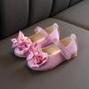 Princess Glitter Princess Dress Shoes Bow-knot Soft Bottom Leather Shoes Breathable Bright Dance Party Shoes Students
