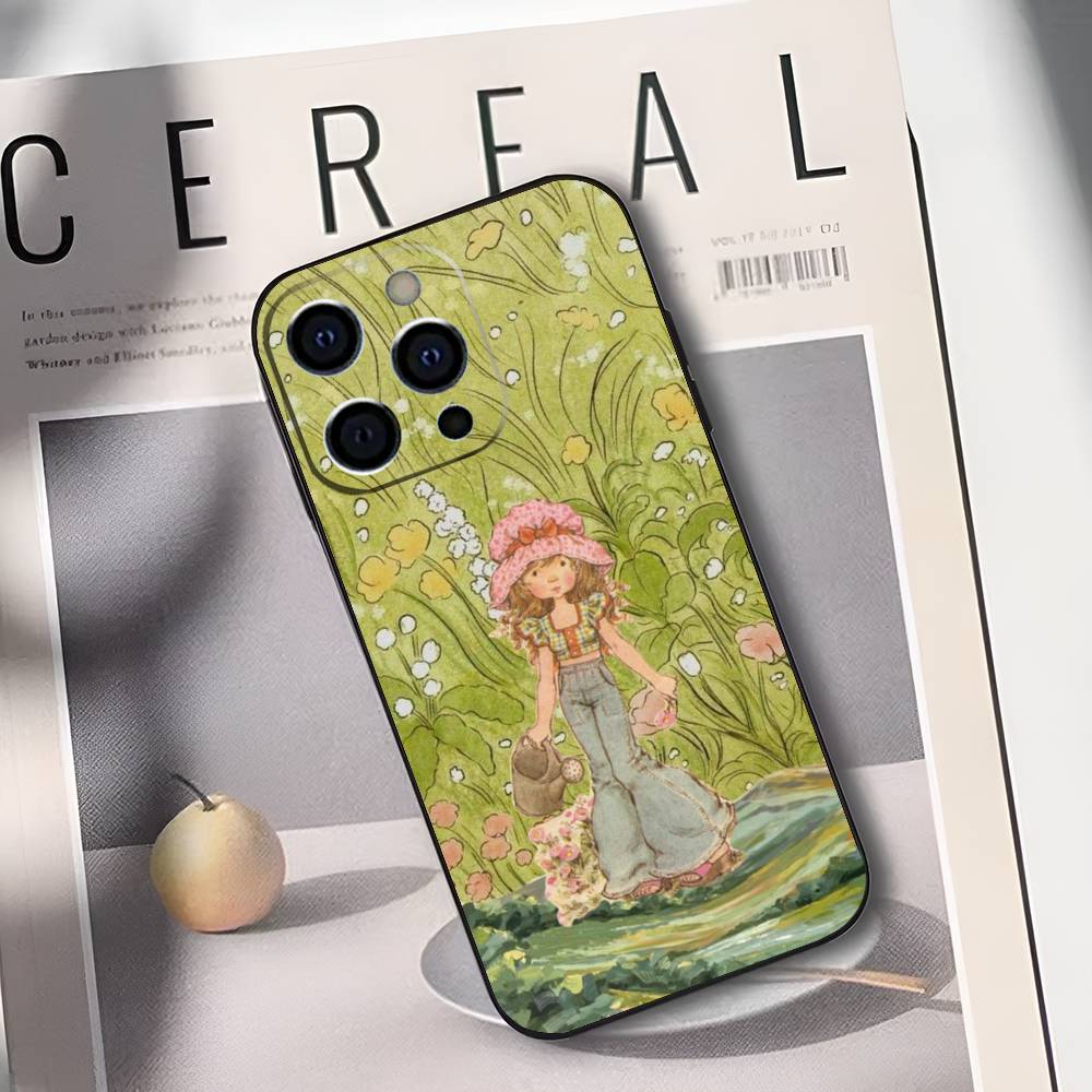 S-Sarah K-Kay Girl Phone Case For iPhone 17,16,15,14,13,12,11 Plus,Pro Max,XS,Soft Silicone Black Cover