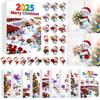 Christmas Countdown Calendar With Snowman Acrylic Ornaments For Holiday Gift Exchange