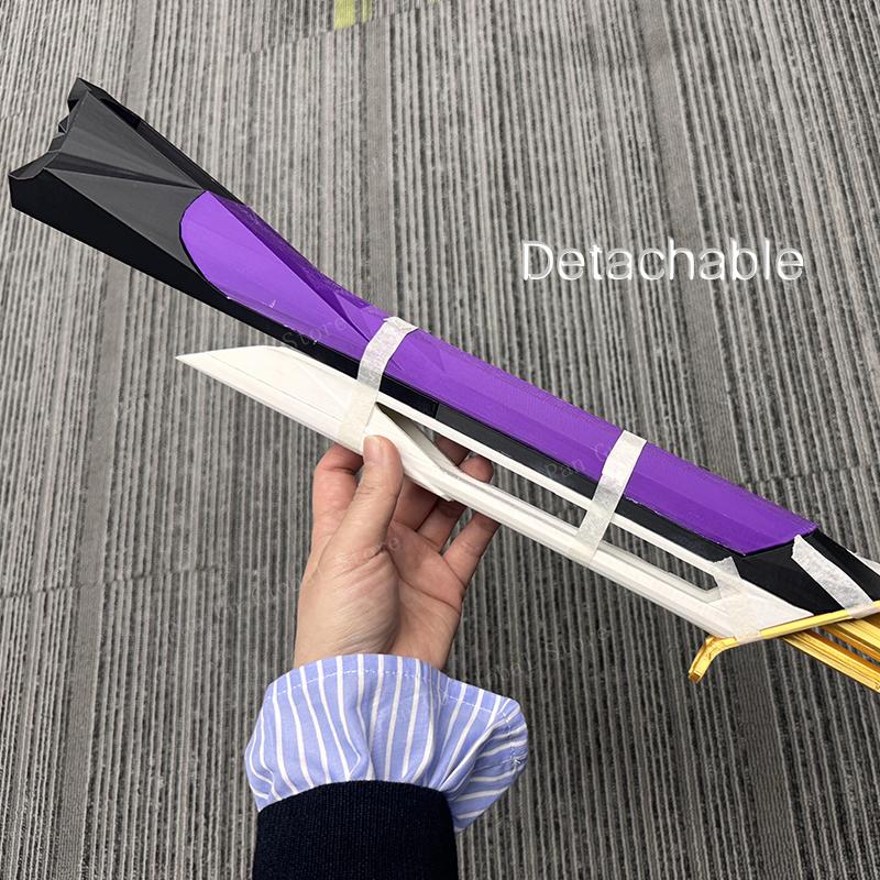 85cm/33.46in Valorant Customized Cosplay Gun Assemble Samurai Katana Game Peripherals Model Props Boy Toy Hobbies Party Supplies