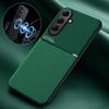 For Samsung Galaxy A17 A37 A57 5G Case Car Holder Magnetic Leather Phone Cover for Galaxy A16 A26 A36 A56 5G Soft Silicone Funda