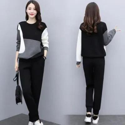 2026 Early Autumn Slimming Plus Size Women's Two-Piece Sporty Fashion Set