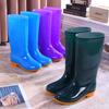 beef tendon sole high tube rain shoes women's winter non-slip velvet thermal rubber shoes overshoes waterproof rain boots water shoes women