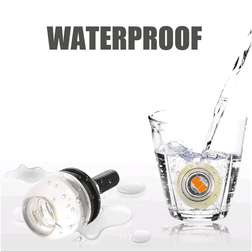 2pcs 9W 12V SMD LED Chip License Plate Light Bolt Screw Turn Signal Tail Light 5630 LED Number Plate Light Motorcycle Auto Car