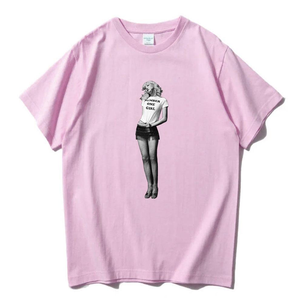 Number One Girl ROSÉ Rosie T-shirt Short Sleeve Men Women Tee-shirt Summer Cotton High Quality Tshirts Male Unisex Streetwear