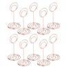 10pcs Table Number Holder Round Base Electroplating Process Elegant Cute Shape Home Ornaments for Weddings