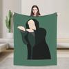 Dracor Malfoye Knitted Blanket Cartoon Tom Felton  Flannel Throw Blankets Home Couch Printed Lightweight Bedspreads