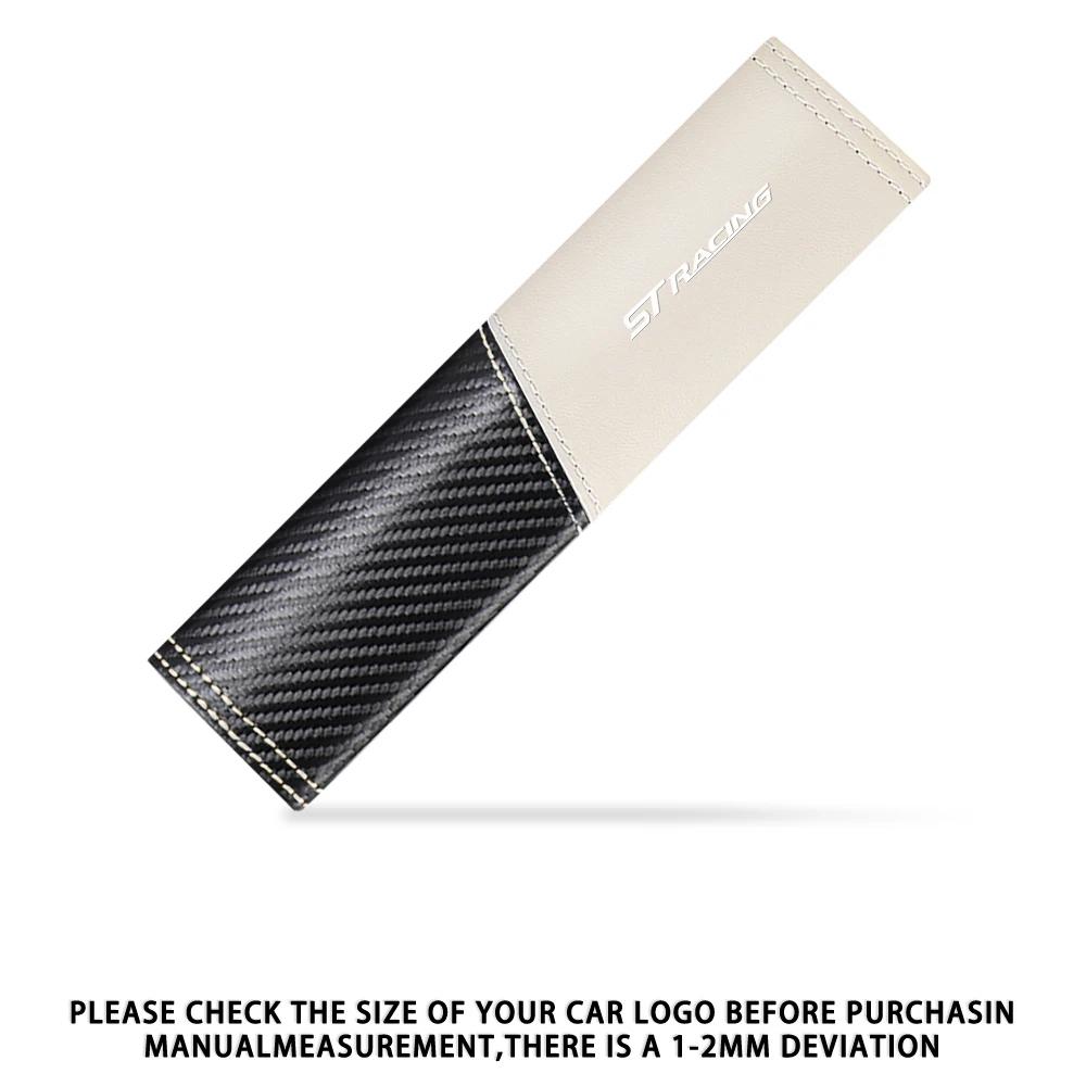 Car Sticker Ford 1/2pcs Car Seat Belt Shoulder Cover Breathable Protection Pad For Ford Focus MK2 MK3 Ranger Fiesta S MAX Mustan