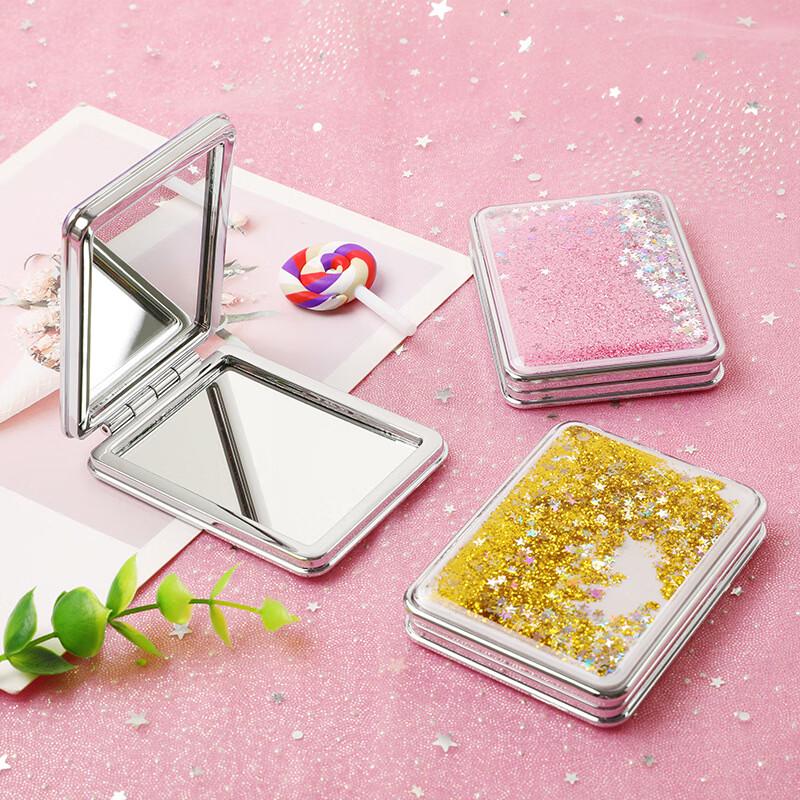 Cute Quicksand Portable Makeup Mirror