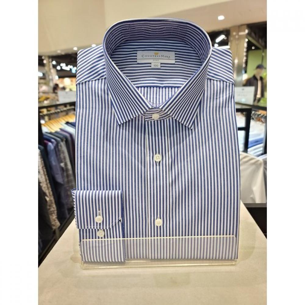 Countess Mara 23fw Slim Fit Long Sleeve Cotton Blend Stripe Semi Wide Shirt Cdh3p51002n008k 095