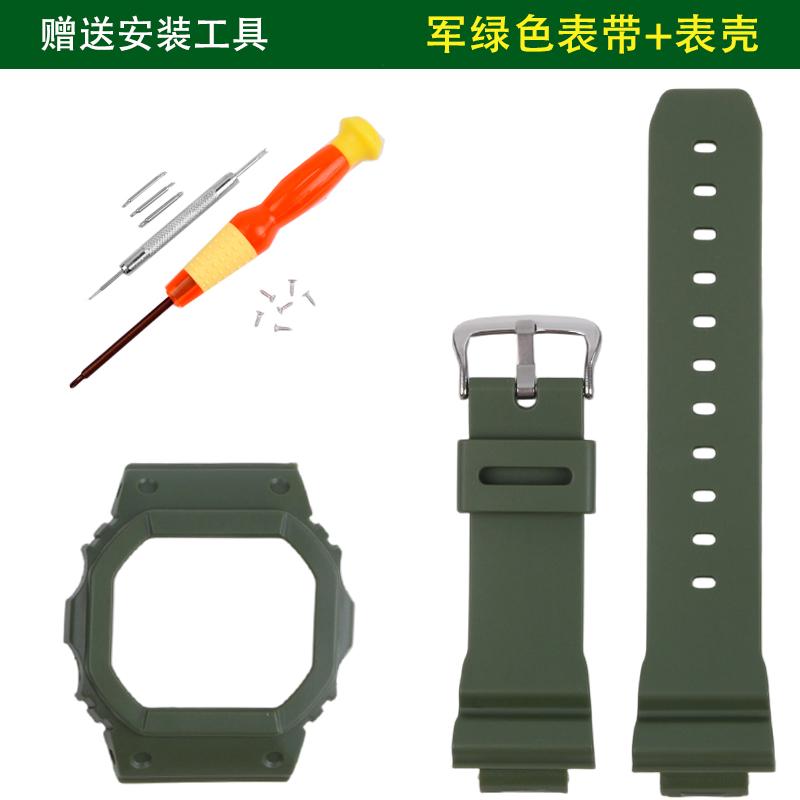 Transparenter Gummiarmband für Casio G-SHOCK DW-5030/GLX-5600/GW-M5610 TPU Sport Wasserdicht Ersatz-Uhrenarmband Uhrengehäuse